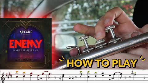 How to play Enemy by Imagine Dragons on Trumpet! (Arcane League of Legends)