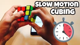 SpeedCubing In Slow Motion! (Pyraminx, Skewb, 3x3)