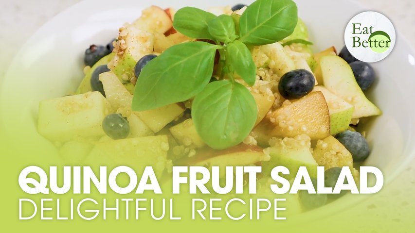 A Delightful Autumn Fruit Salad With Quinoa