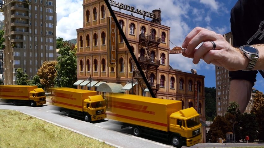Awesome City Street with Working Bicycles & Trucks - Realistic Scenery Vol.31