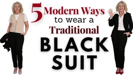 5 Modern Ways to Wear a Traditional Black Suit