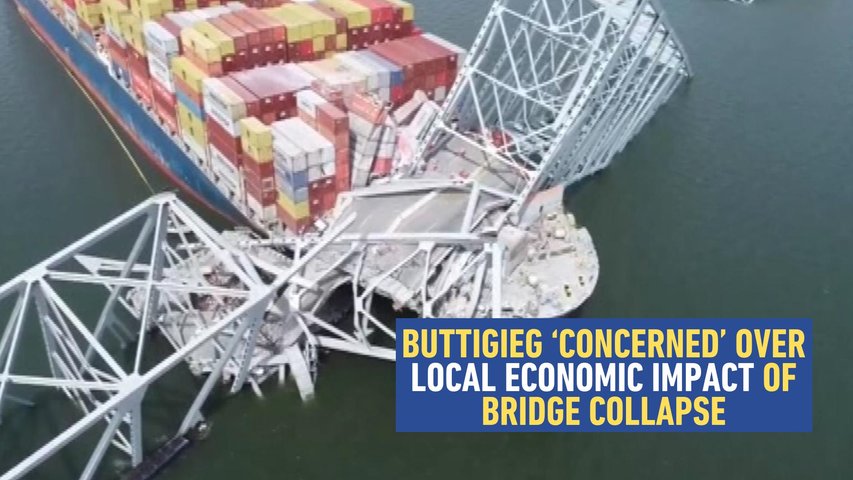 Buttigieg 'Concerned About the Local Economic Impact" of Key Bridge Collapse
