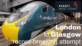 London to Glasgow train in record-breaking attempt...