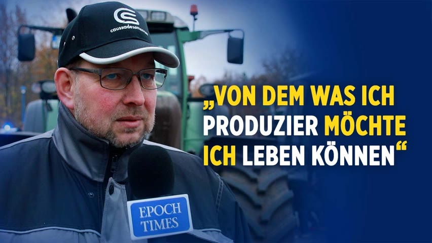 Protestaktion der Bauern vor Edeka Zentrallager in Wiefelstede – Interview mit Hans-Adolf Pfeiffer