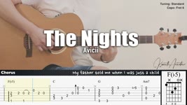 The Nights - Avicii | Fingerstyle Guitar | TAB + Chords + Lyrics