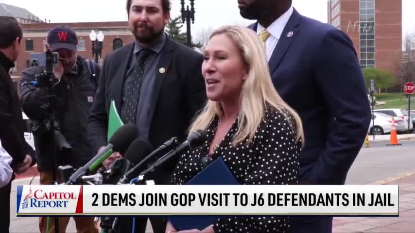 2 Democrats Join GOP Visit to Jan. 6 Defendants in Jail