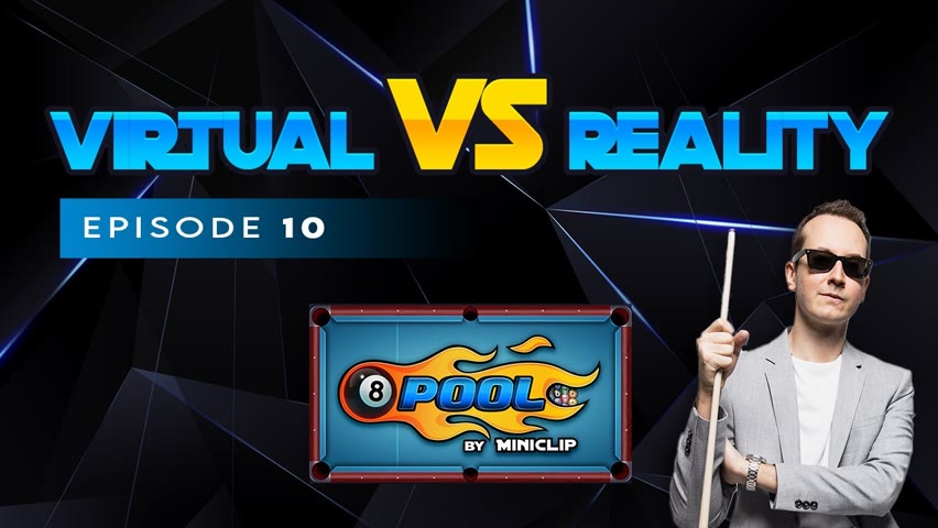 VIRTUAL VS REAL - 8-BALL POOL TRICKSHOTS - Ep 10!!!