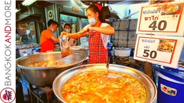 Street Food In BANGKOK After Work | Din Daeng Evening Market