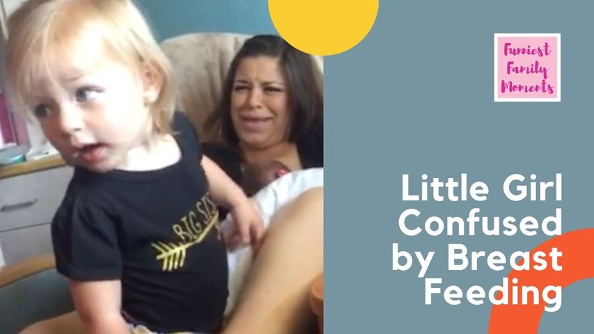 Little Girl Confused by Breast Feeding