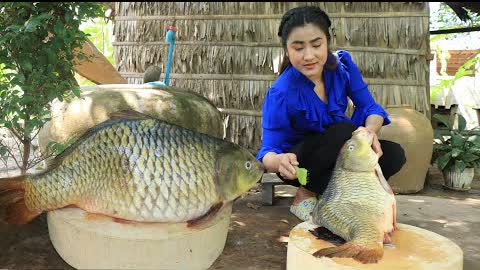 Countryside life TV: Mommy in countryside cook big fish / 3 simple recipe with big fish