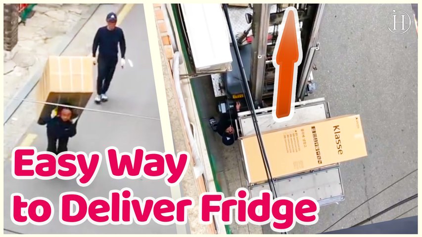 Fridge Delivered To Apartment Window | Humanity Life