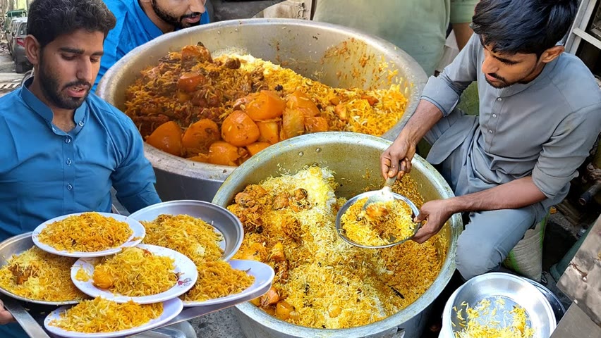 Muslim Style Chicken Biryani | DEGI BIRYANI MAKING | Fresh Masla Biryani - Pakistan Street Food