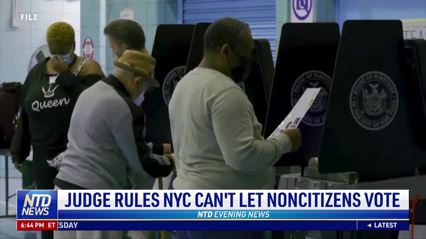 Judge Rules NYC Can't Let Noncitizens Vote