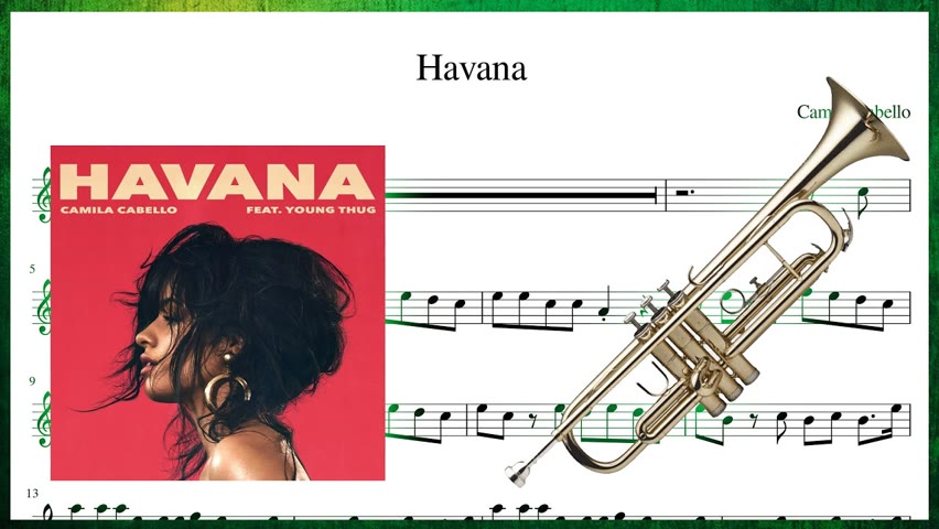 Camila Cabello - Havana (Trumpet Sheet Music Play Along!)