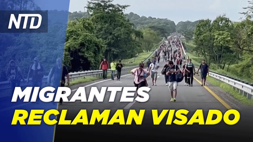 Comité 6 ENE celebra su primera audiencia; Caravana de migrantes reclama visados en México | NTD