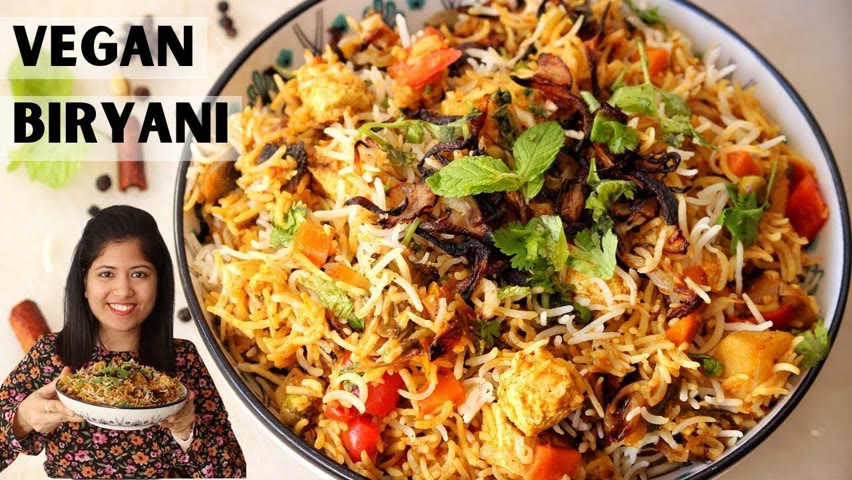 Vegan Biryani Recipe - Flavored Vegetable Rice