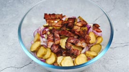 The tastiest German salad! I never get tired of cooking this salad! Simple and tasty!