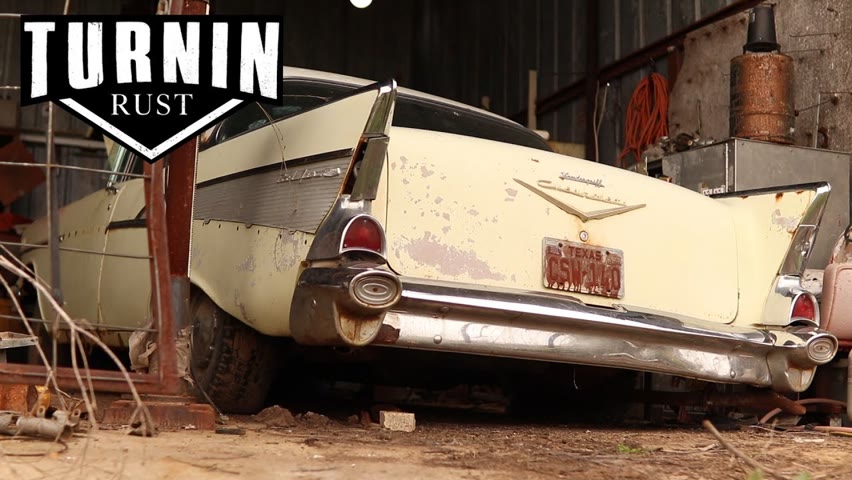 1957 Chevy Bel Air Barn Find Leads Into Abandoned Honey Hole | Turnin Rust