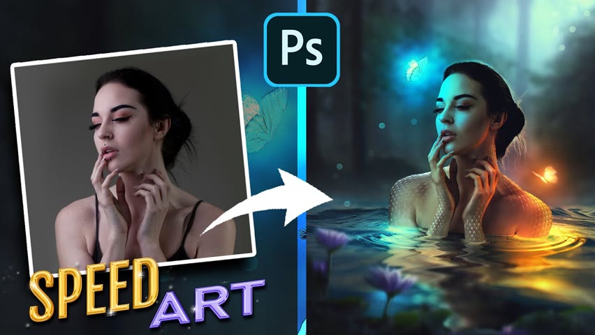 Mermaid Photoshop Manipulation | Speed ART | Tutorial