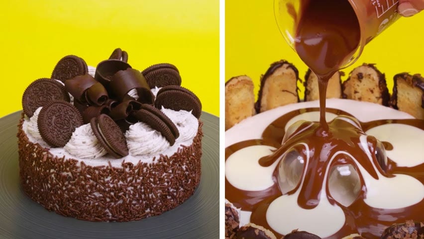 Top Yummy Chocolate Mirror Glaze Cake Recipe | Satisfying Cake Decorating Videos