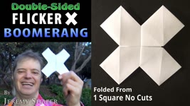 Double-Sided Flicker X Boomerang - Origami