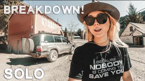 My Land Cruiser BROKE DOWN! Solo Female Overland Toyota Landcruiser in Ghost Towns