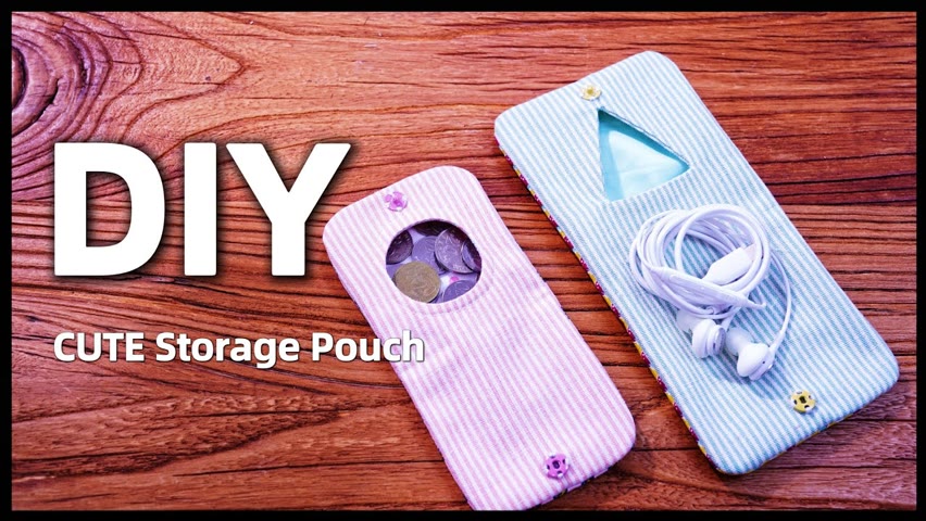 DIY CUTE Storage Pouch ┃HandyMumLin Sewing Project