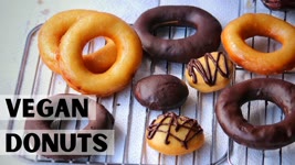 Easy Vegan Donuts Recipe - Glazed & Chocolate