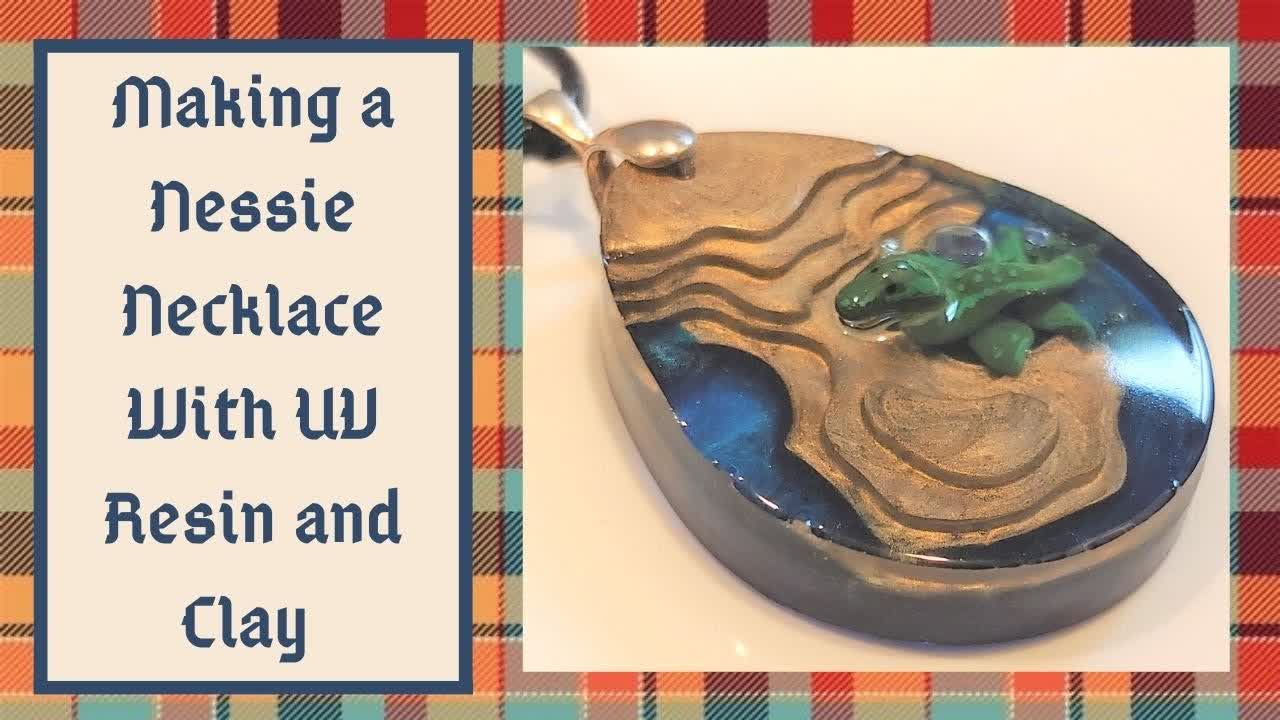 #75- Creating a Loch Ness Monster 3D Resin Necklace