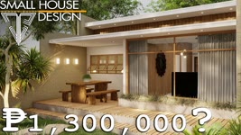 SMALL HOUSE DESIGN 65 SQM | 2 BEDROOM LOW-COST HOUSE | MODERN BALAI