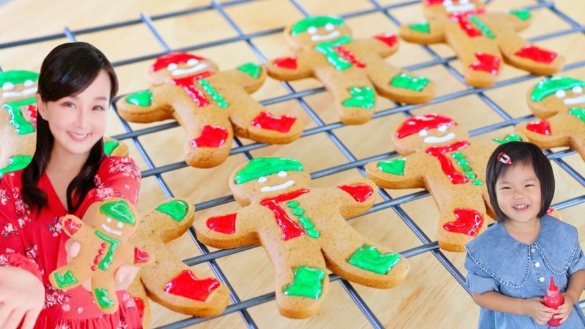 The Cutest Gingerbread Cookies from Scratch, Merry Christmas! CiCi Li - Asian Home Cooking