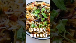 Vegan Biryani Recipe Youtube Shorts || Youtube #Shorts