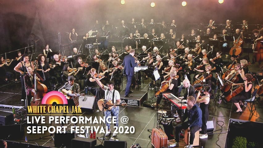 Auckland Symphony Orchestra with White Chapel Jak at SeePort Festival 2020