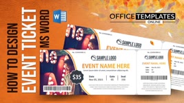 Event Ticket Design in MS Word | DIY Tutorial | Professional Ticket Template in 10 Minutes