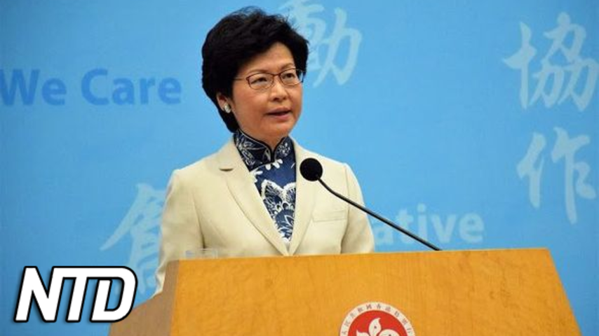Hongkongs ledare Carrie Lam försvarar lagändringsförslaget om integritetslagen | NTD NYHETER