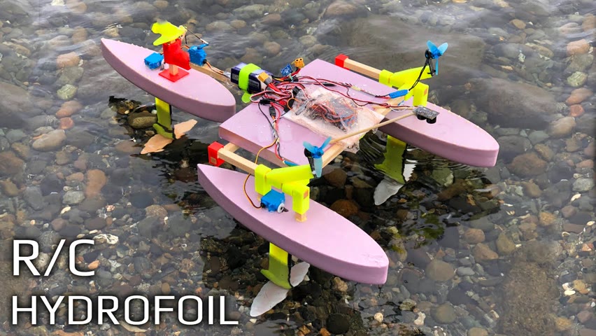R/C Hydrofoil with Sonar Pt.1 - Build