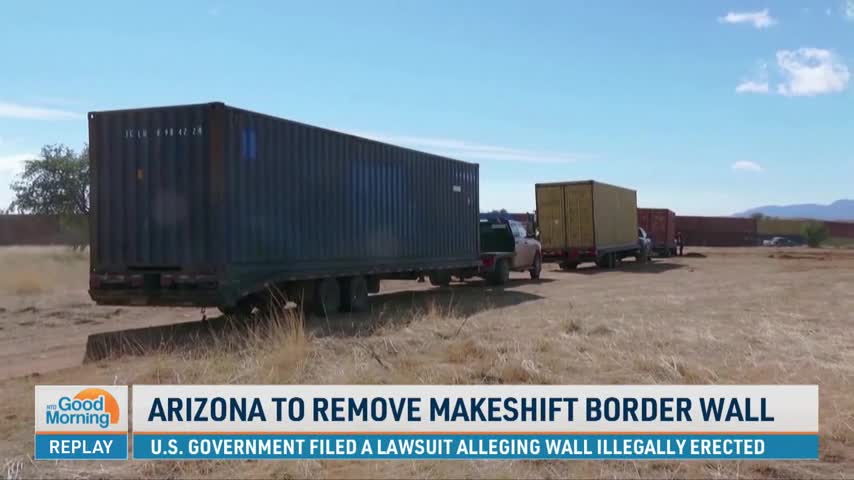 Arizona to Remove Makeshift Border Wall