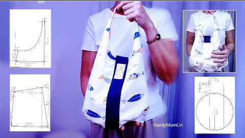 DIY Lovely Casual Bag Idea┃Reuse Old Jeans Pocket┃Free Sewing Pattern #HandmadeBag