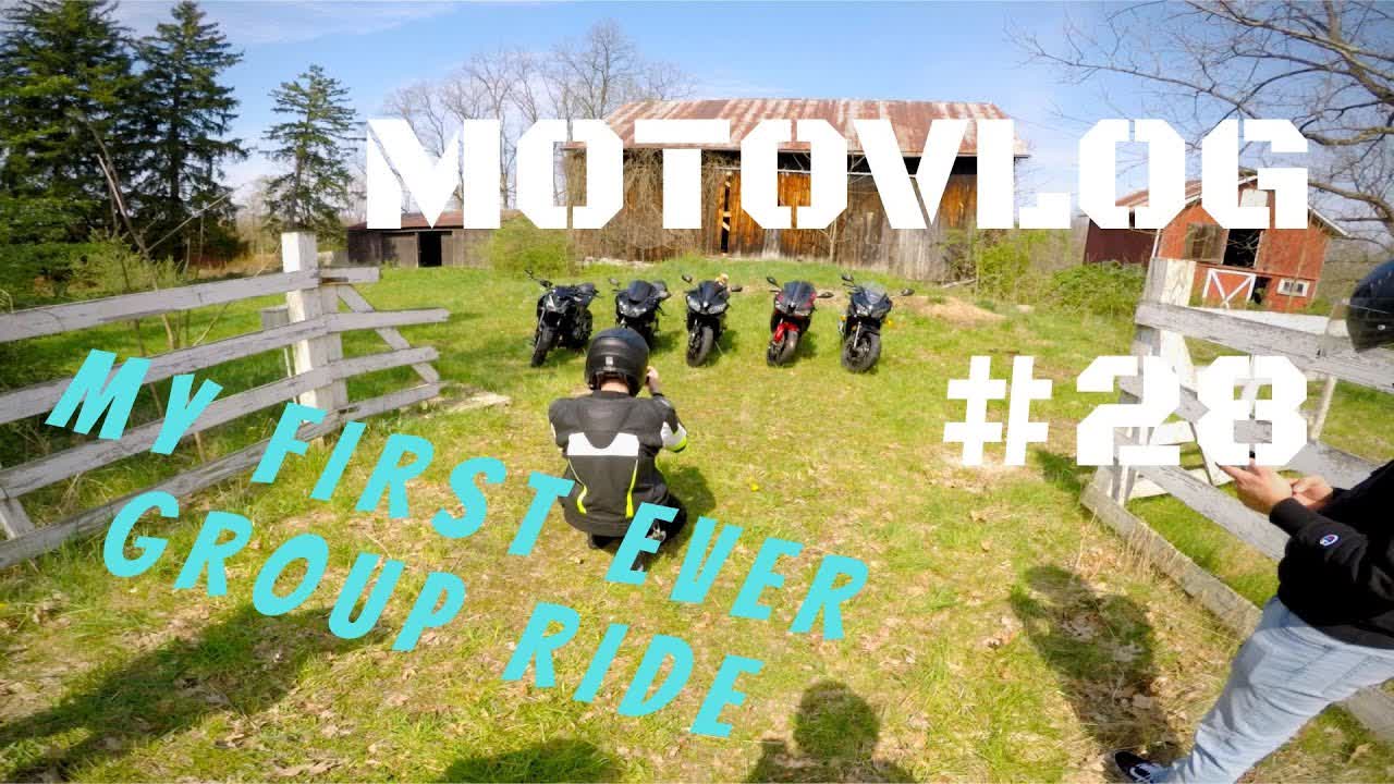 My first group ride | Motovlog #28