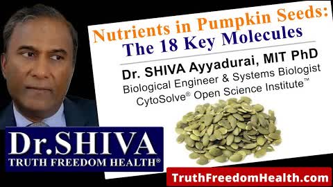 Dr. SHIVA: Nutrients in Pumpkin Seeds, The 18 Key Molecules
