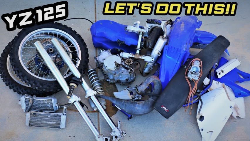 YZ125 dirt bike build - Teardown