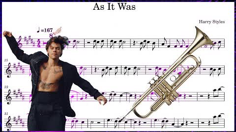 Harry Styles - As It Was (Trumpet Sheet Music!)