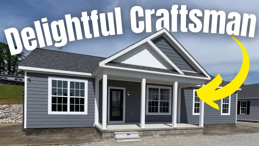 BRAND NEW Craftsman Style Modular Home Is Absolutely Delightful!