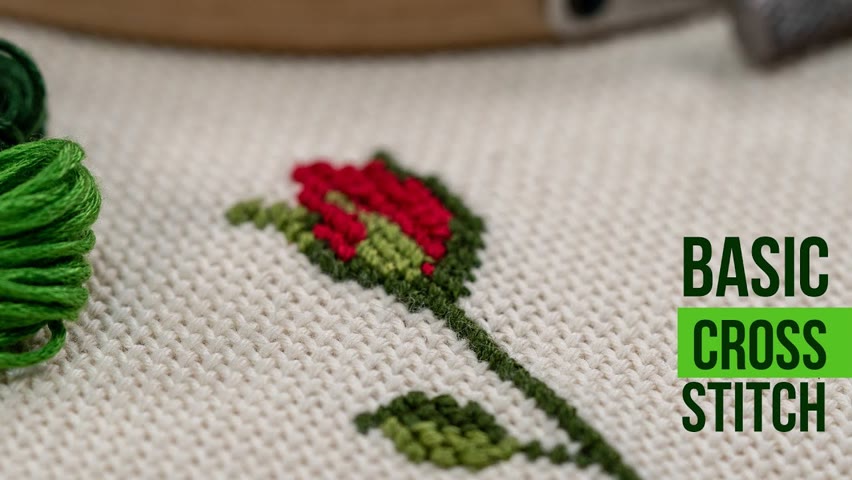 A Beginner's guide to cross stitch - Floral Cross Stitch Pattern
