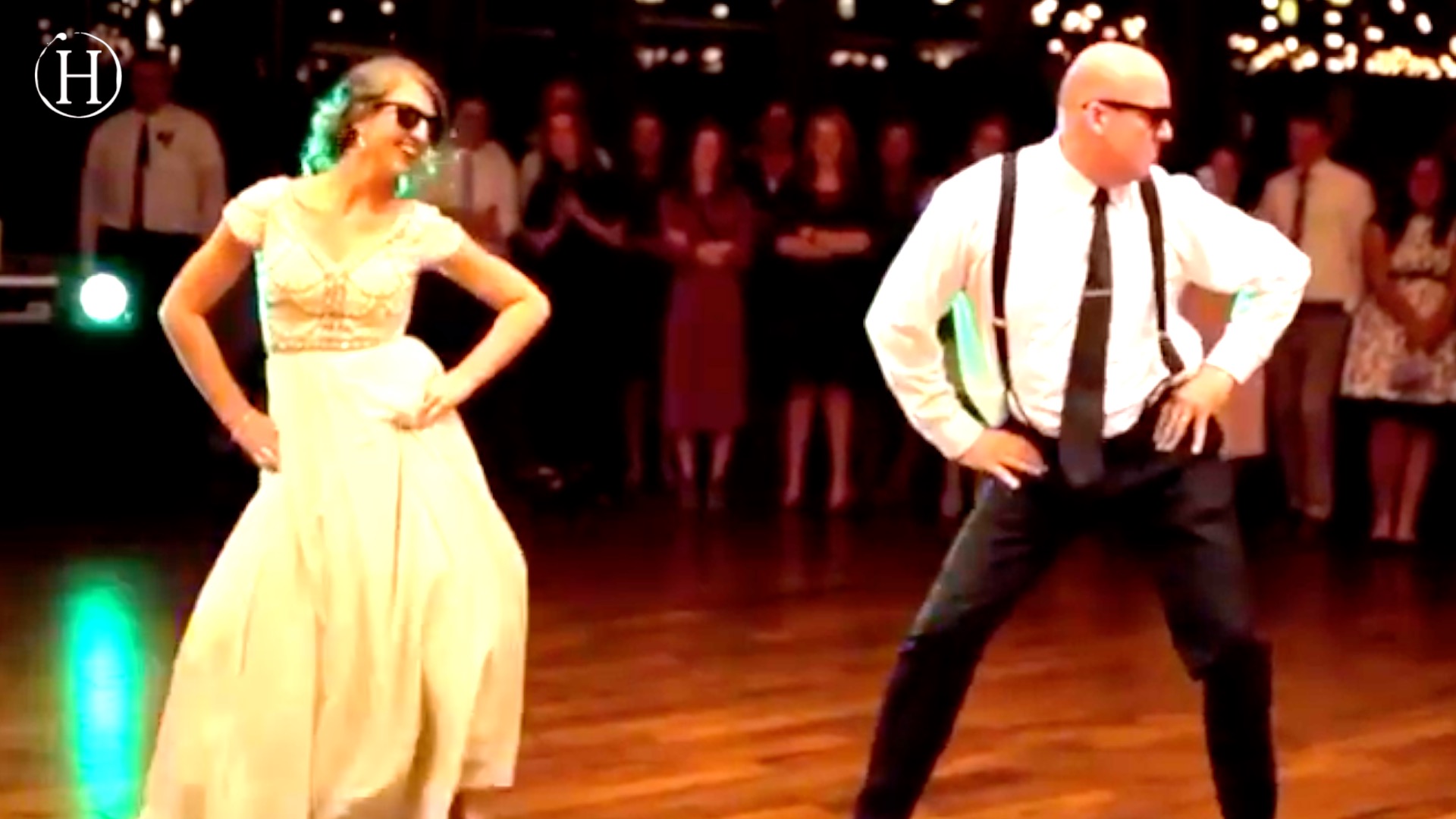 Father and Daughter Surprise Wedding Guests With Epic Dance Routine | Humanity Life