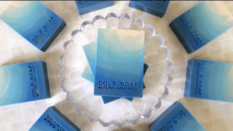 漸層睫毛渲 - one pot wonder swirl handmade soap with gradient design, cold process - 手工皂