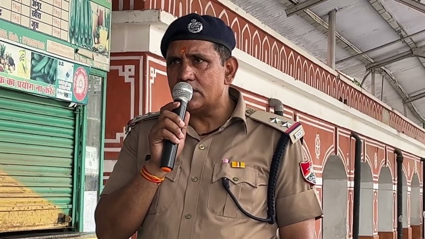Wow! The best Indian policeman sings Hare Krishna!