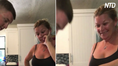 Son Tries to Do Water Bottle Prank on Mom and Gets Pranked Instead