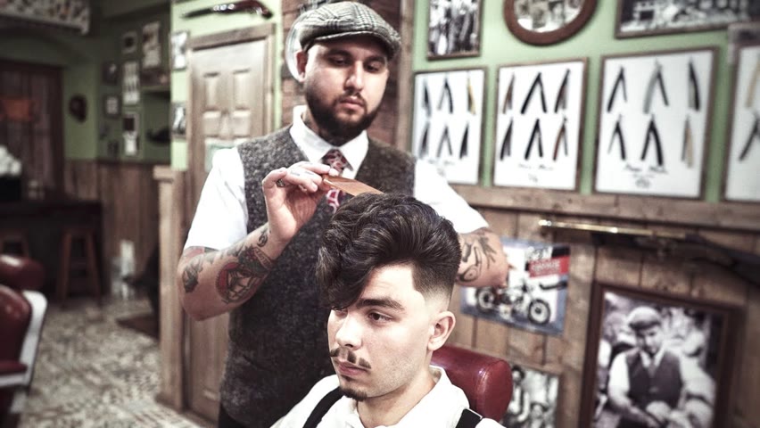💈 ASMR BARBER - Skin Fade on a JELLY ROLL - 50's vibe