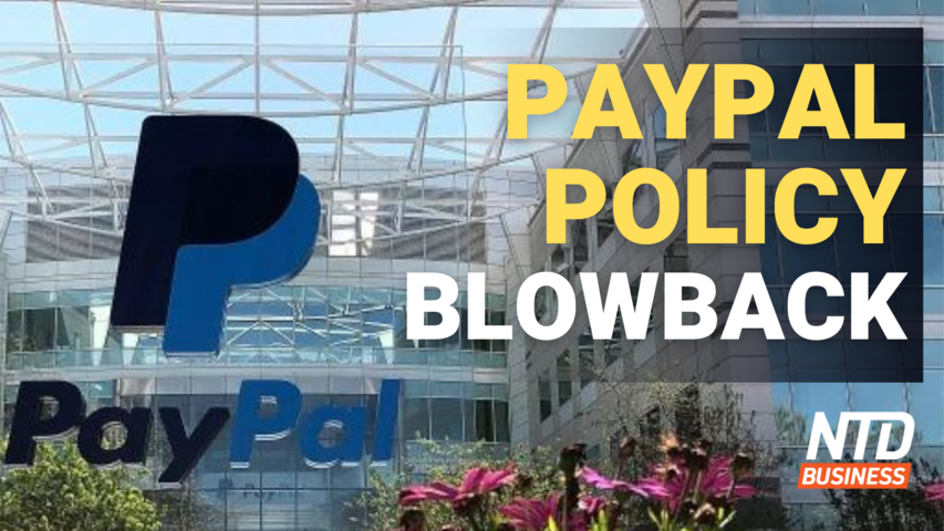 PayPal Won't Police 'Misinformation'; JPMorgan CEO: Recession Coming in 6-9 Months | NTD  Business